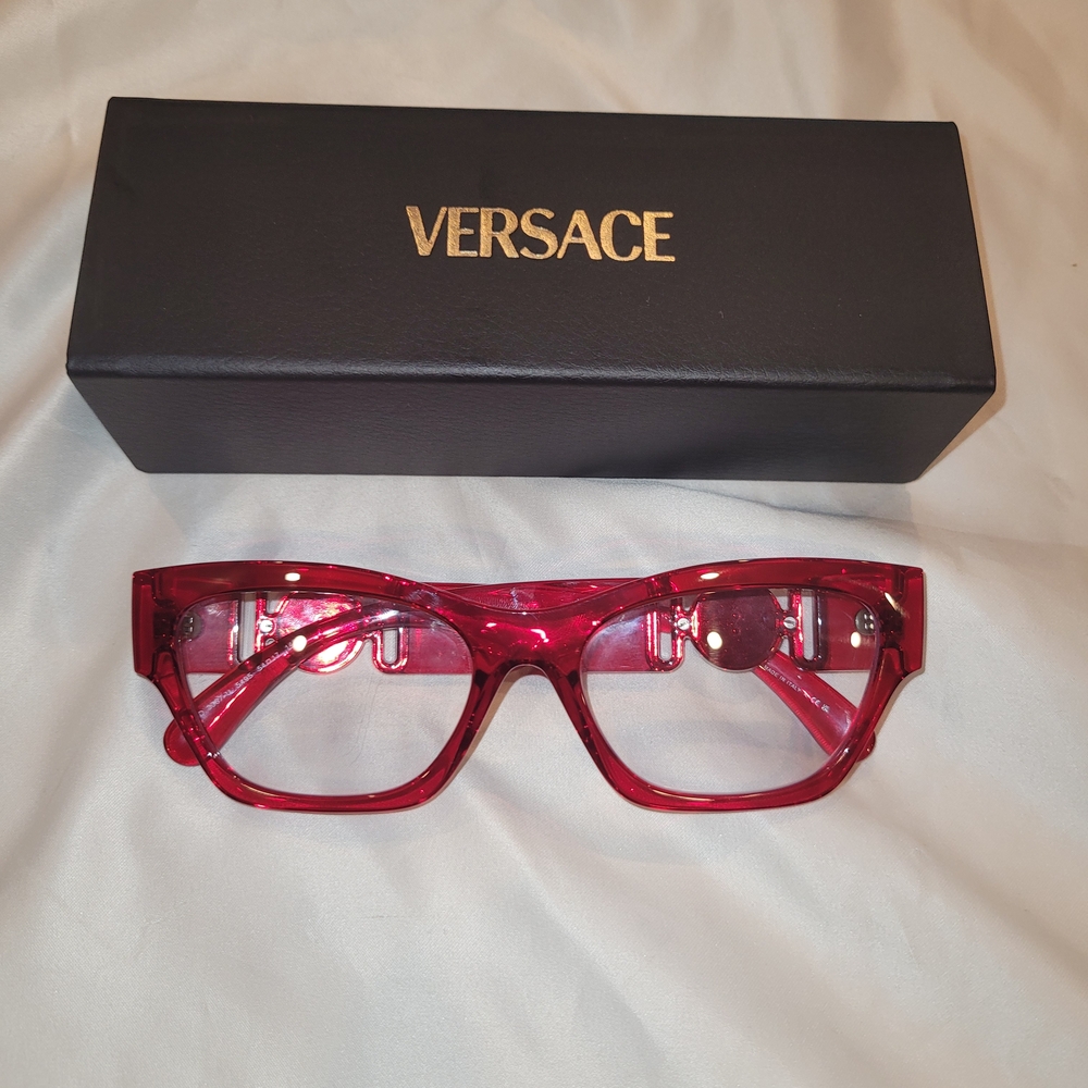 Versace Red Women's Glasses